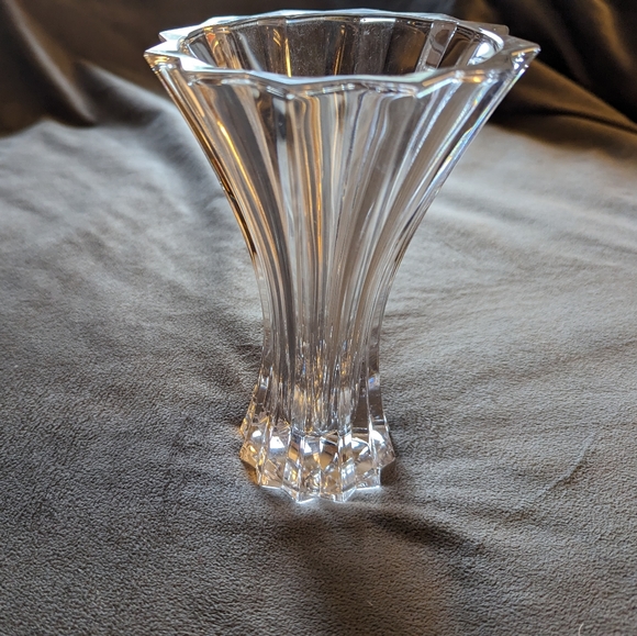Vintage Crystal Glass Vase, Cut Glass Vase - Picture 12 of 12